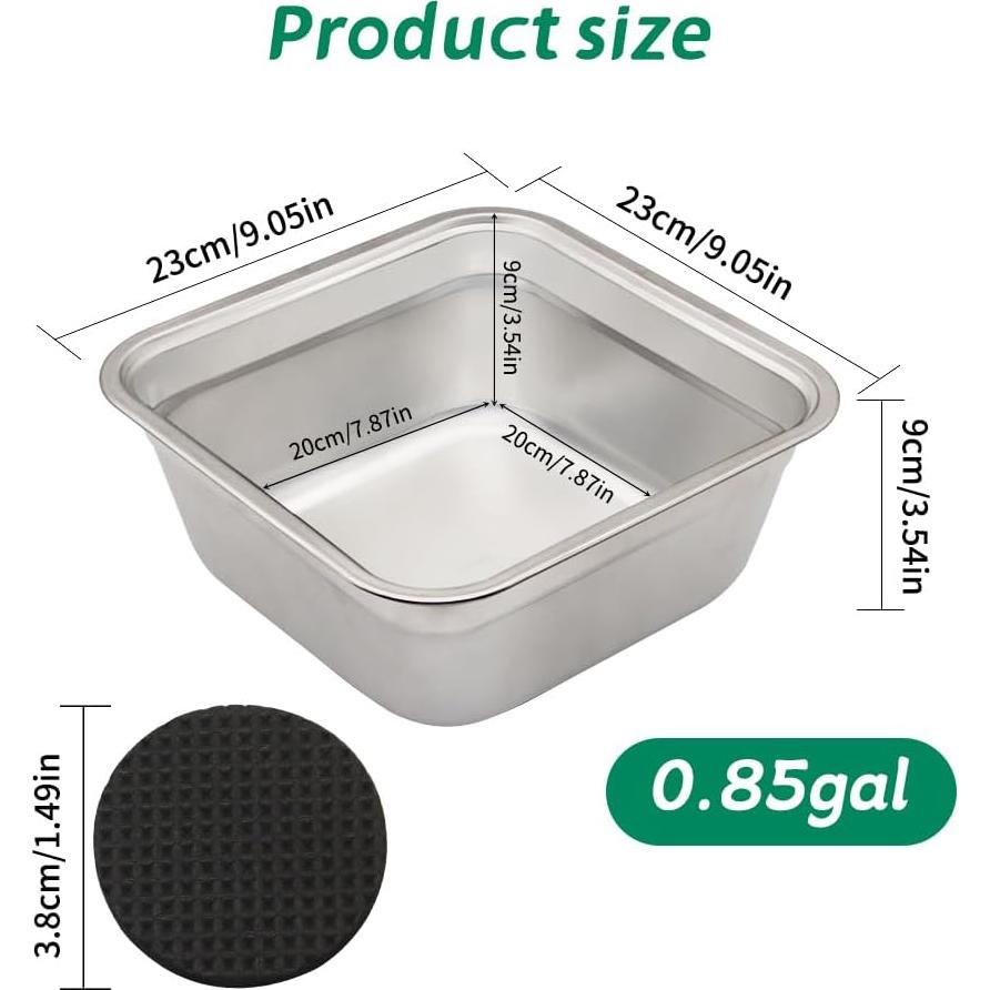 Cuenco para Perros MODUODUO Acero Inoxidable 2 Juegos 3L