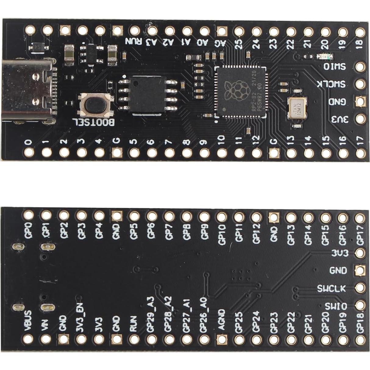 Placa Base RP2040 ZDE 3PCS USB Tipo-C 16MB para Raspberry Pi