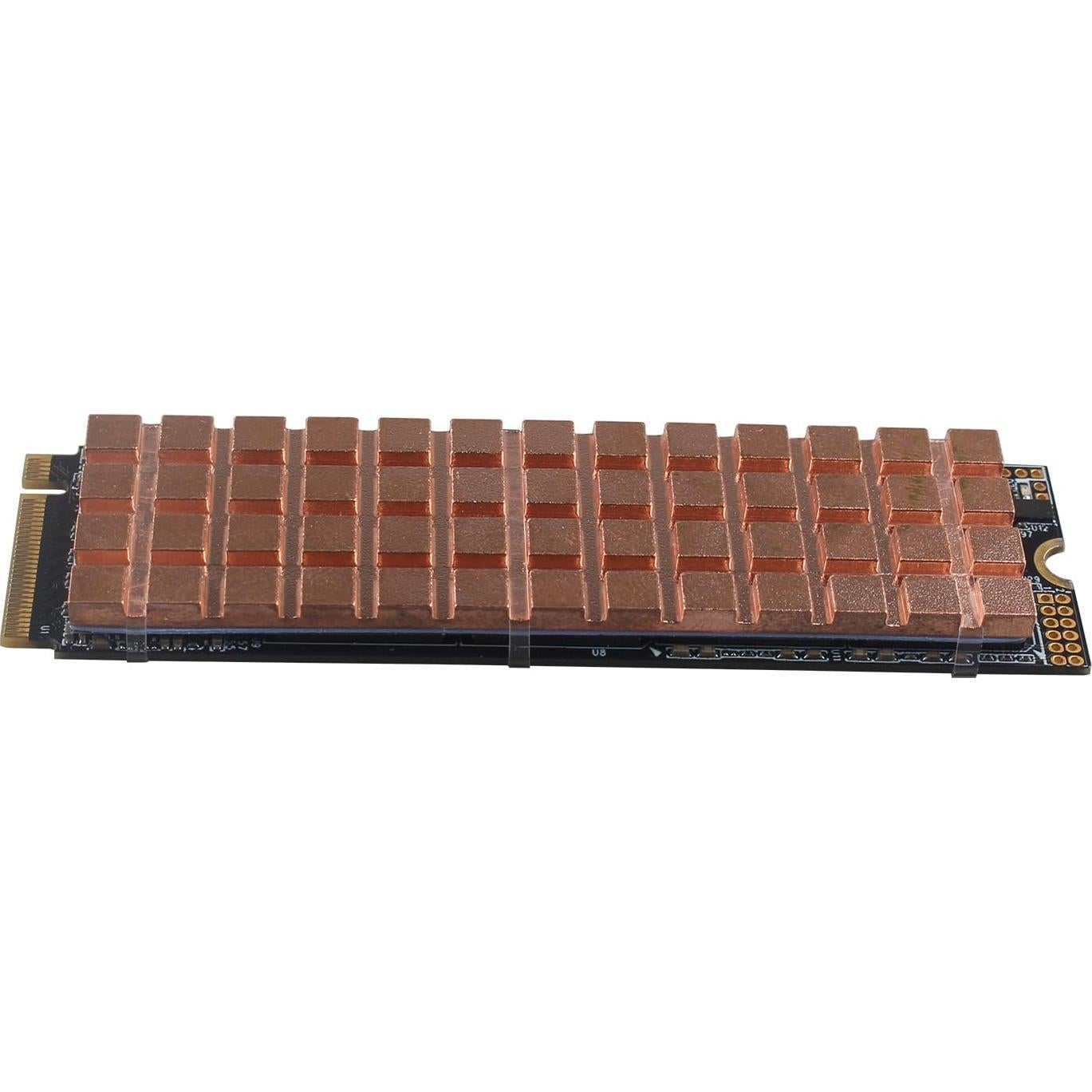 Disipador de Calor M.2 SSD ZDE 70x20x2.5mm Cobre Silicona
