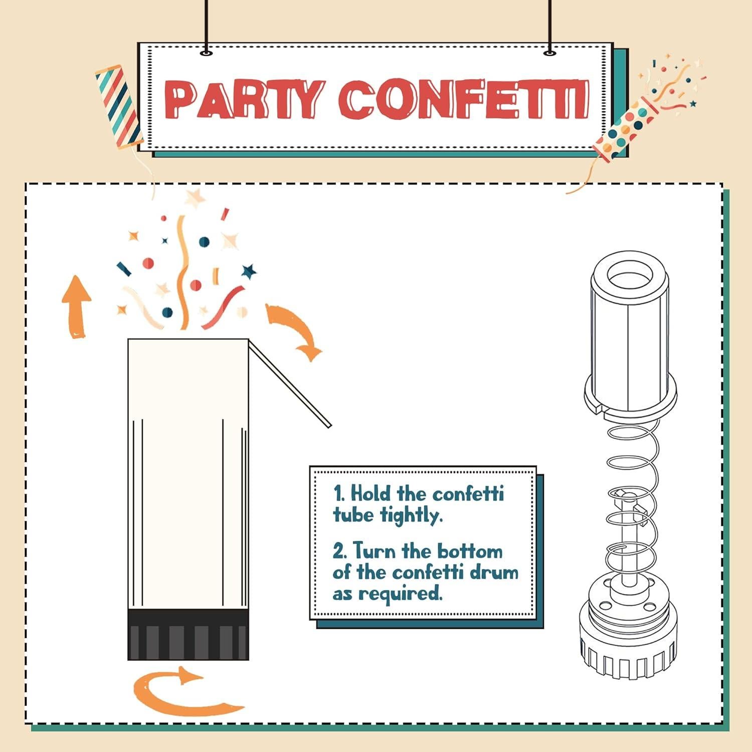 Confeti de Revelación de Género 8 PCS LEFUBABY Rosa y Azul