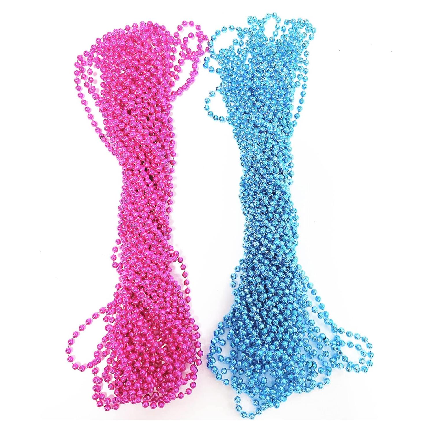 Cuentas Revelar Género Bebé POHU 6mm Azul y Rosa Set 50