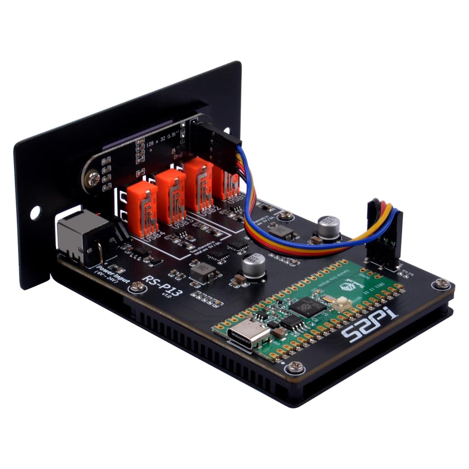 Módulo de Suministro de Energía GeeekPi 4 USB 5V 8A 1U Rack