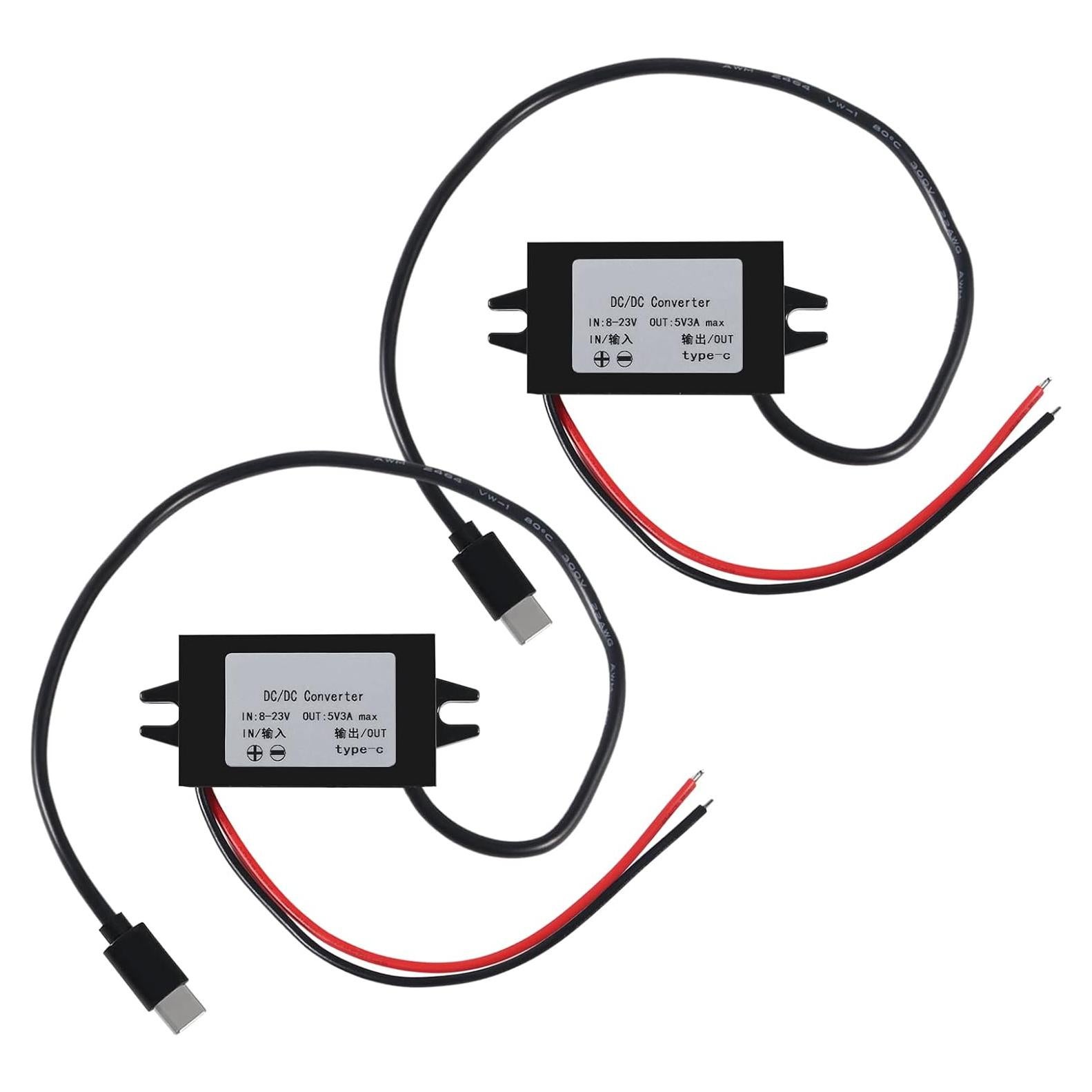 Convertidor Buck USB C 12V a 5V 3A 15W Coliao