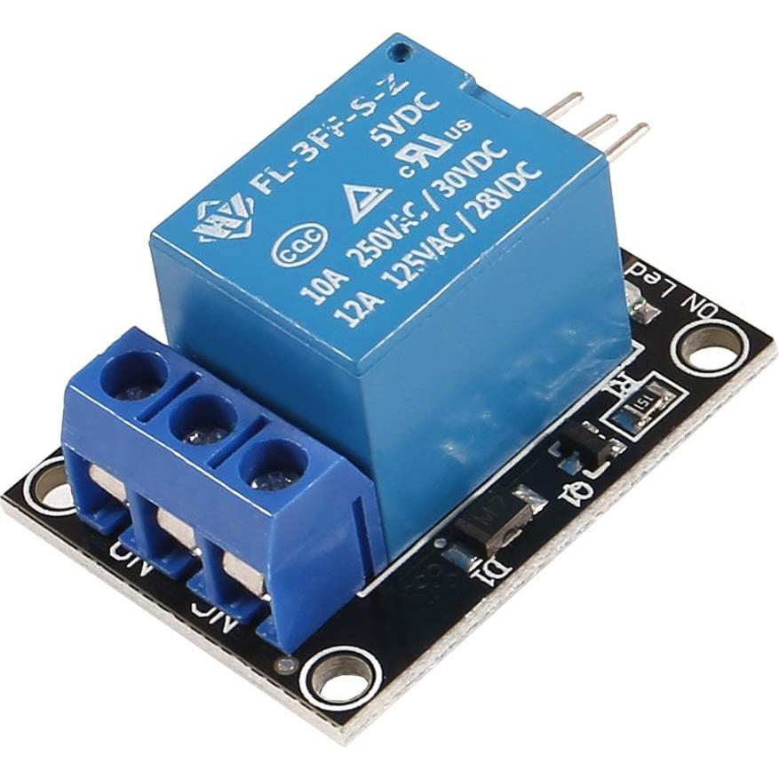 Módulo de Relé 12V 1 Canal Azuocn para Microcontroladores