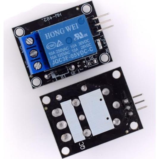 Módulo de Relé 12V 1 Canal Azuocn para Microcontroladores