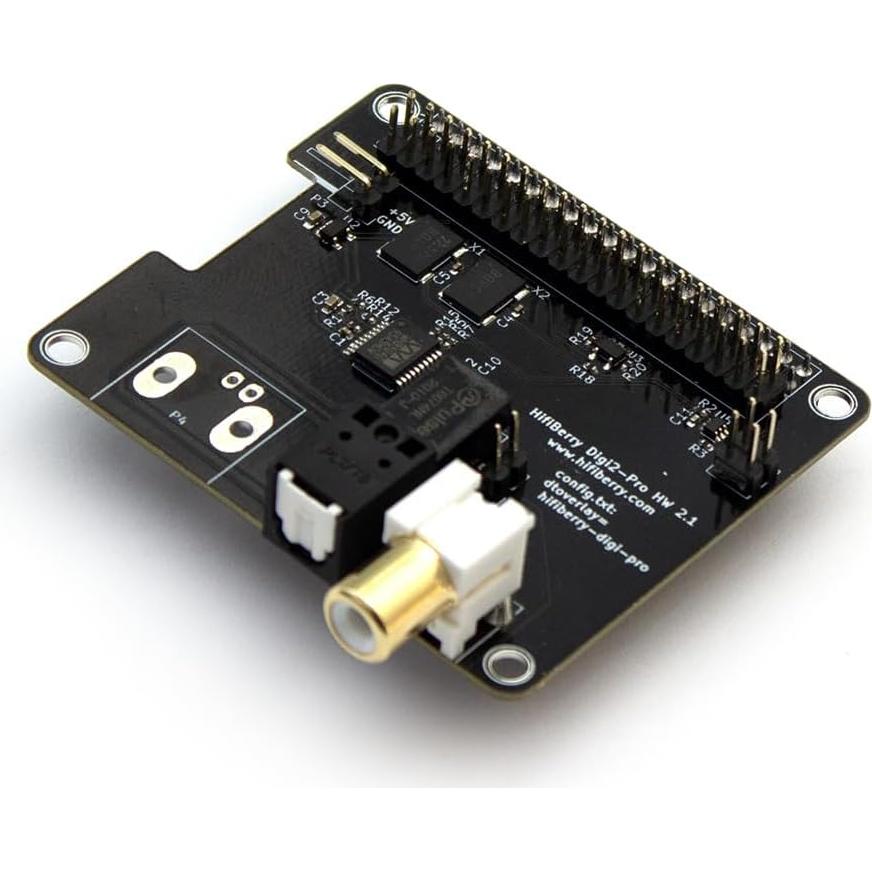 Placa de Audio Digital HiFiBerry Digi2 Pro Rev. 2.2 - 192kHz