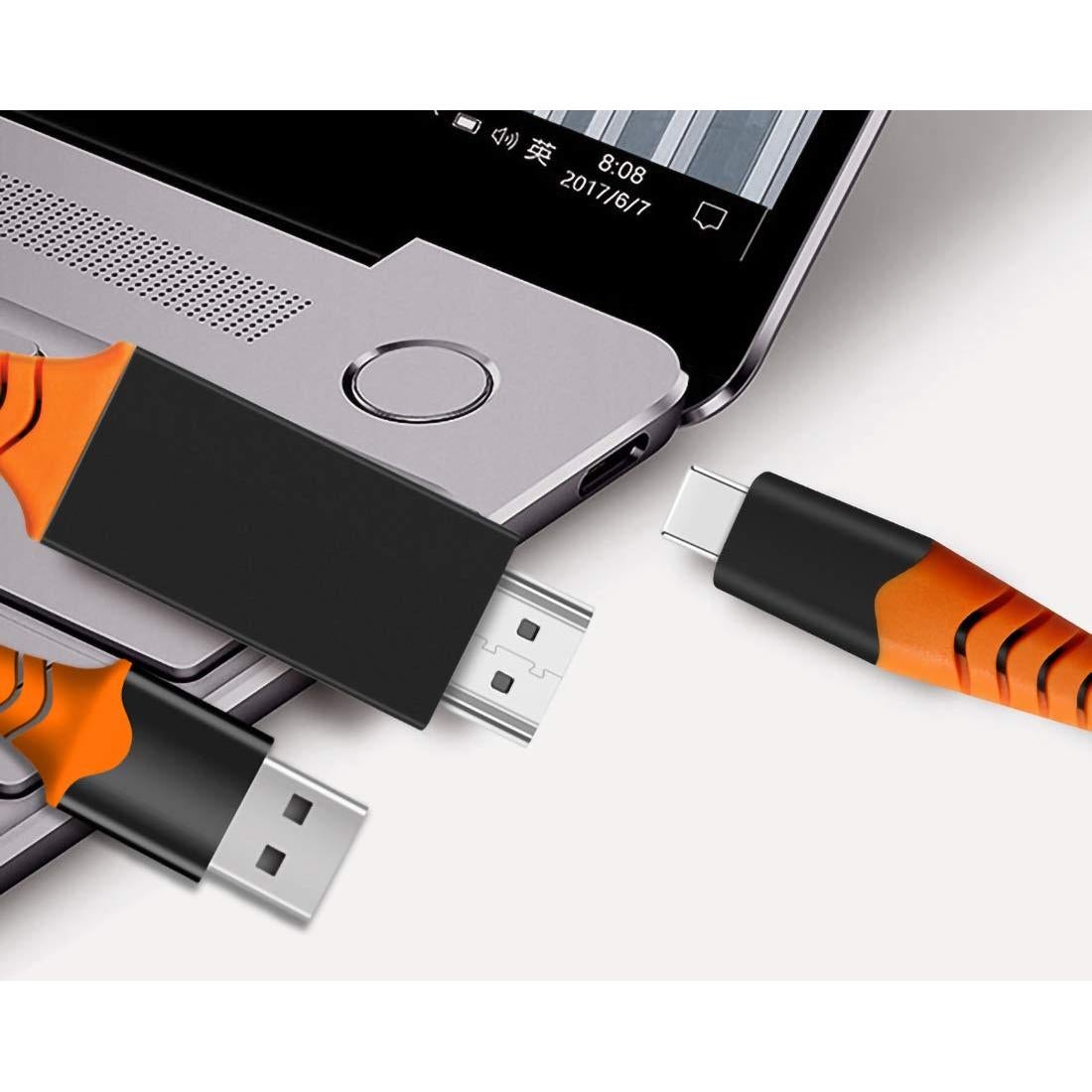 Cable HDMI USB-C 8K/4K Tek Styz 1.8m para Raspberry Pi