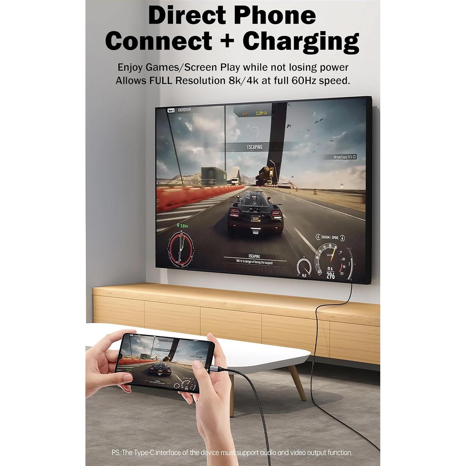 Cable HDMI USB-C 8K/4K Tek Styz 100W para Raspberry Pi 3