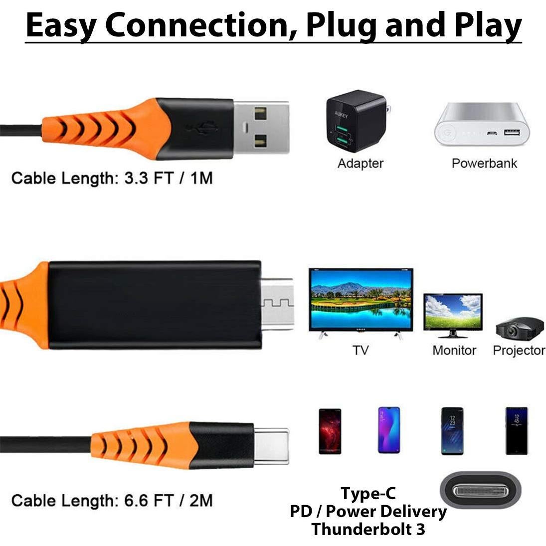 Cable HDMI USB-C 8K/4K Tek Styz 1.8m para Raspberry Pi 3