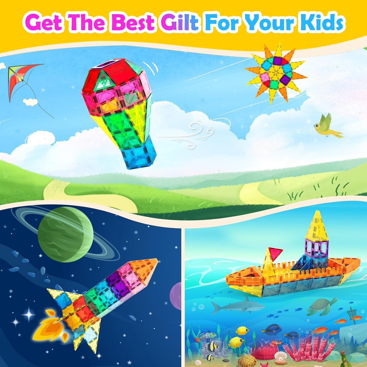 Azulejos Magnéticos Anbalulu 100 Piezas Juguete Educativo