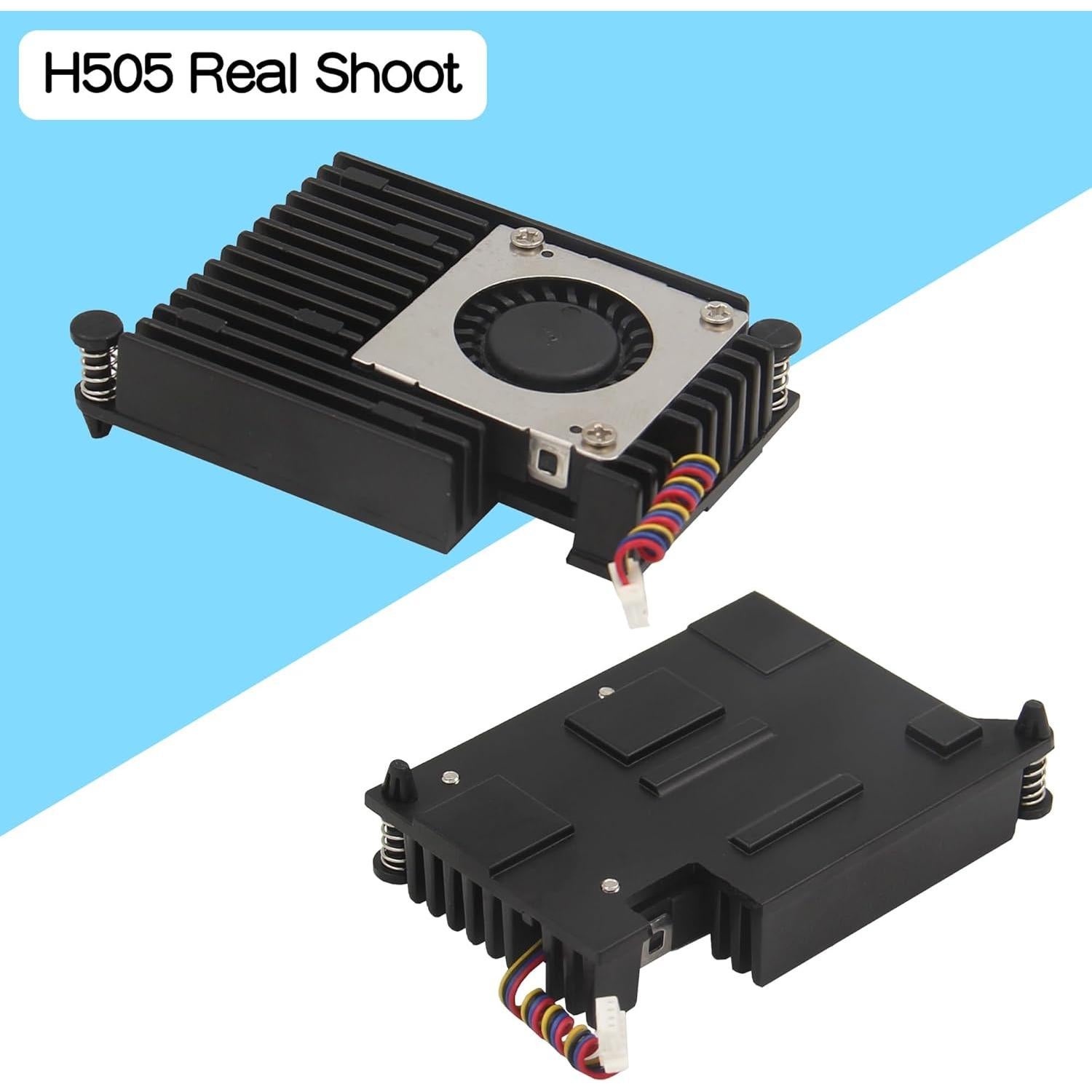 Fuente de Alimentación USB-C GaN 27W + Enfriador Activo H505 para Raspberry Pi 5