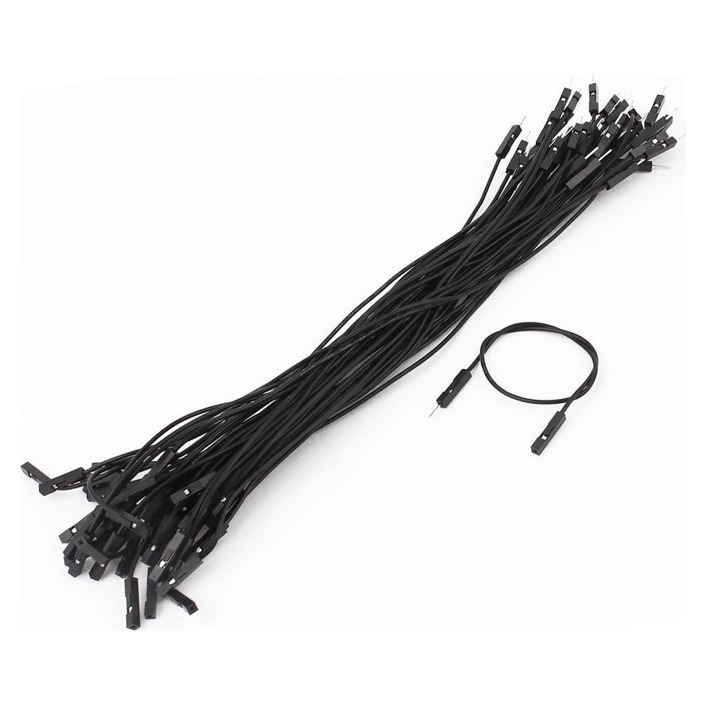 Cable de Salto Macho a Hembra 2.54mm uxcell 50pcs Negro