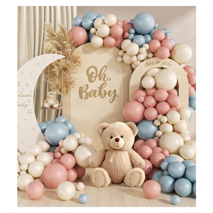 Kit de Arco de Globos Revelación de Género 130pcs Boho