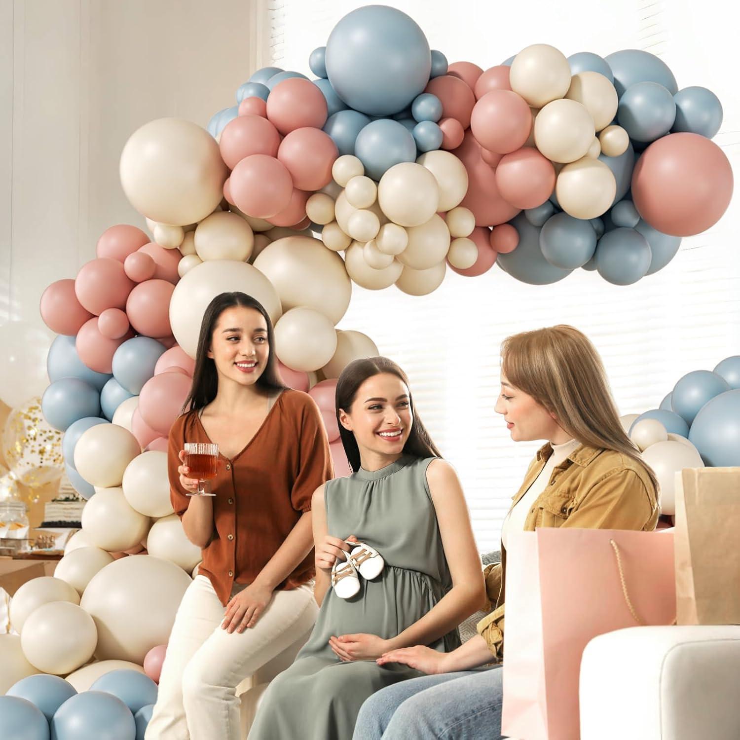 Kit de Arco de Globos Revelación de Género 130pcs Boho