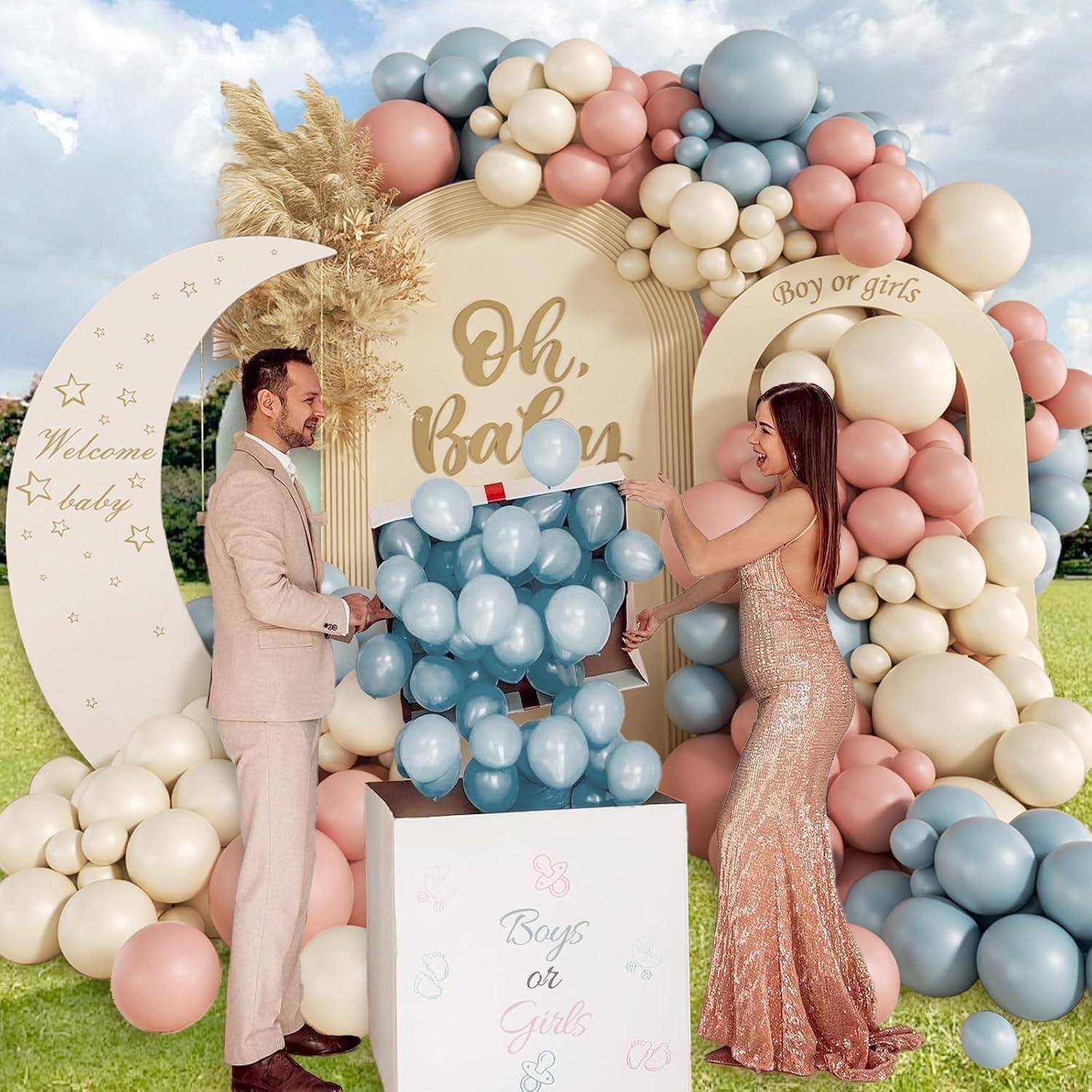 Kit de Arco de Globos Revelación de Género 130pcs Boho