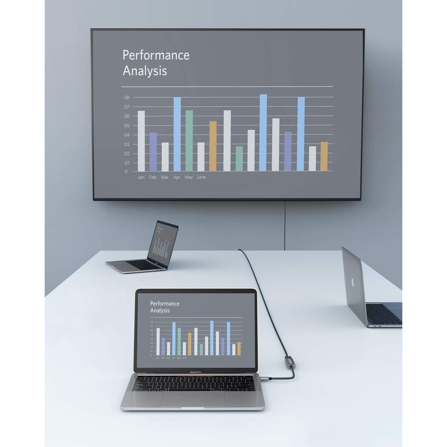 Adaptador HDMI 8K/4K VOLT PLUS TECH USB-C Thunderbolt 3/4