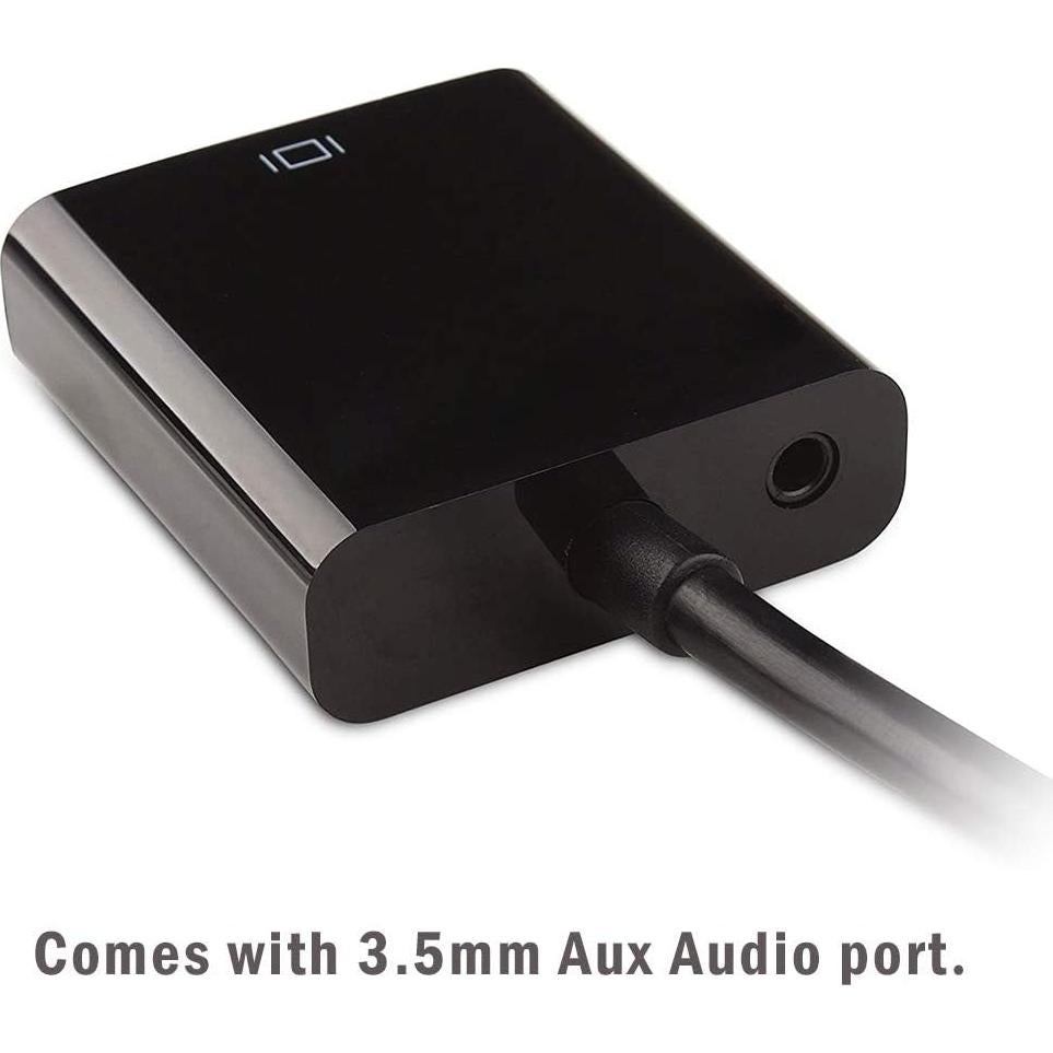 Adaptador HDMI a VGA Rojuna con Audio 3.5mm 25cm