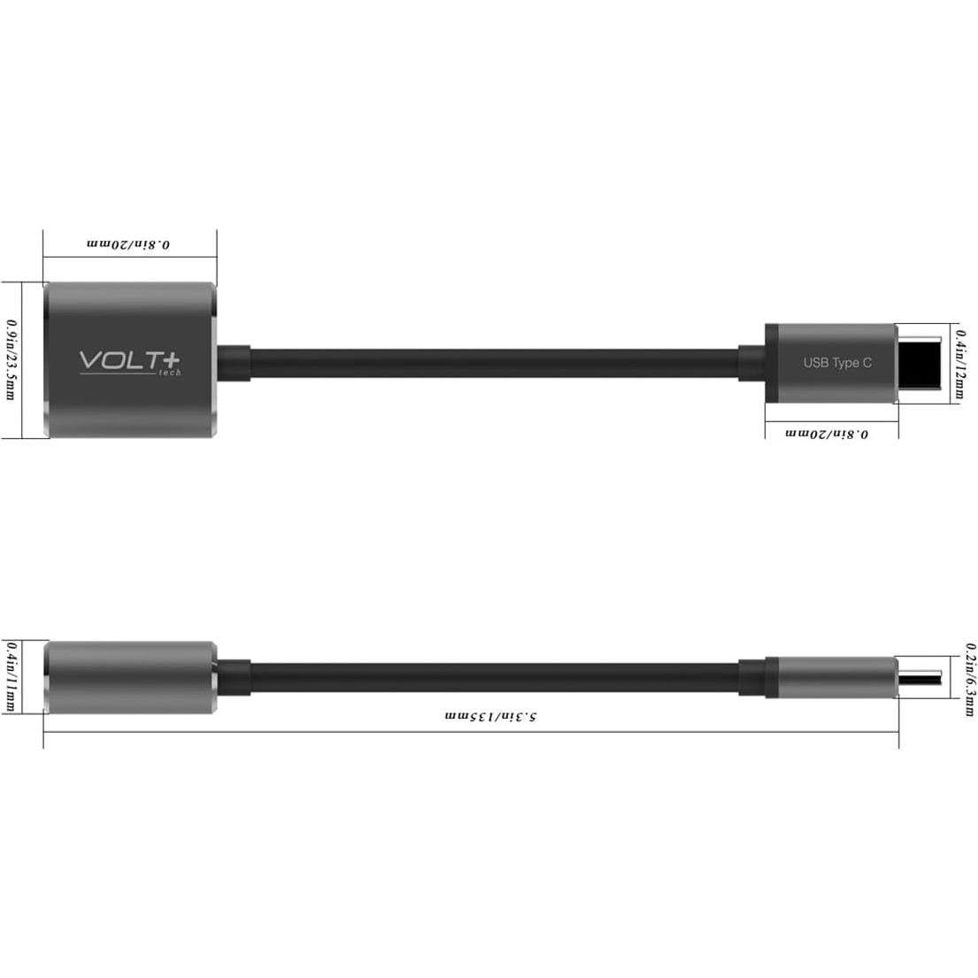 Adaptador USB-C a USB-A 3.0 Volt Plus Tech 2 Pack 5Gbps