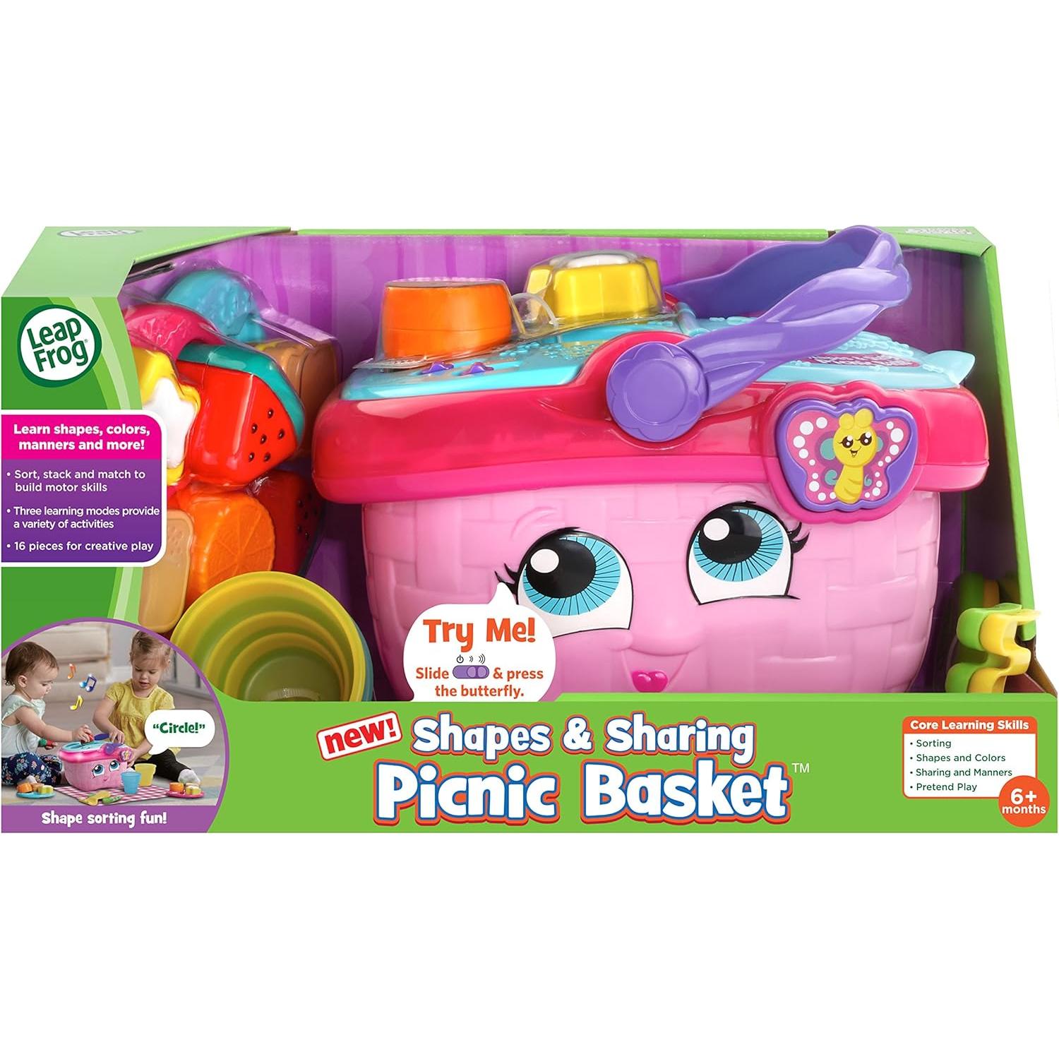 Cesta de Picnic VTech Rosa con 15 Piezas Interactivas