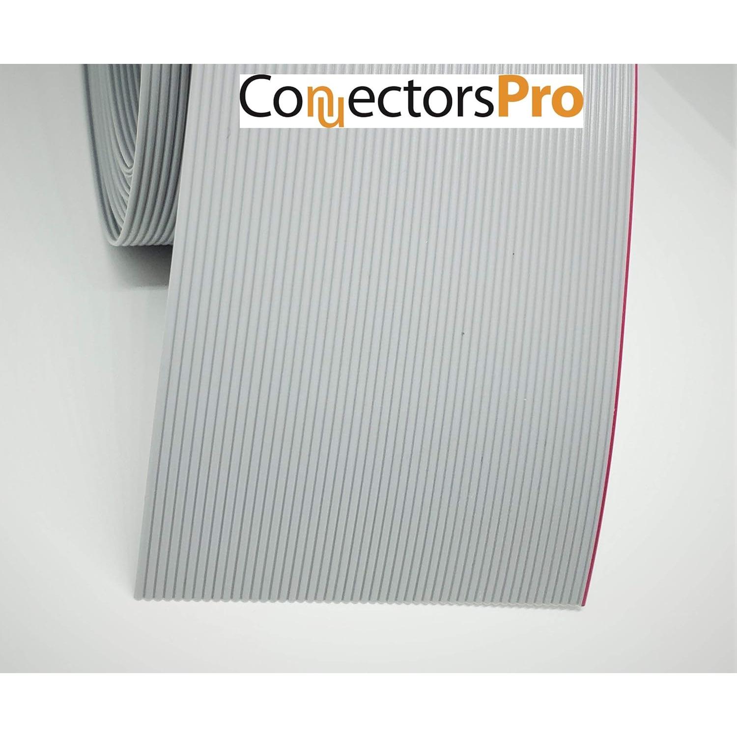 Cable de Cinta Plana IDC 50 Hilos 100 Pies Marvic Gris