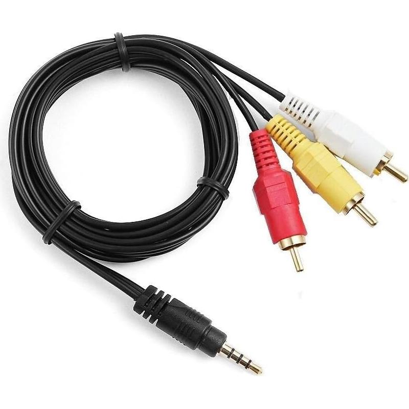 Cable de Audio y Video AV Guy-Tech 1.52m 3.5mm a 3 RCA