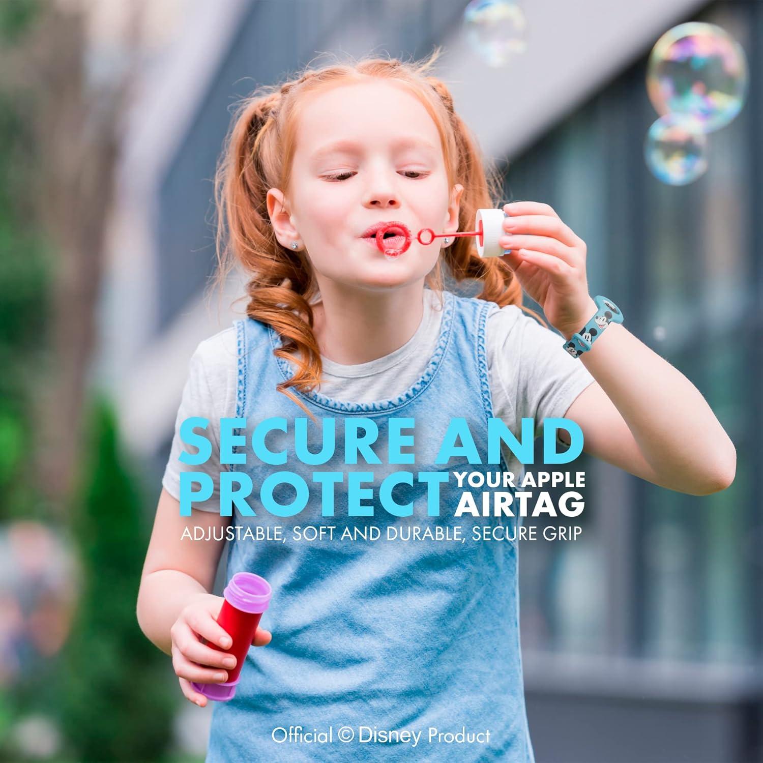 Banda de Muñeca Disney Ajustable para Apple AirTag - Mickey Azul