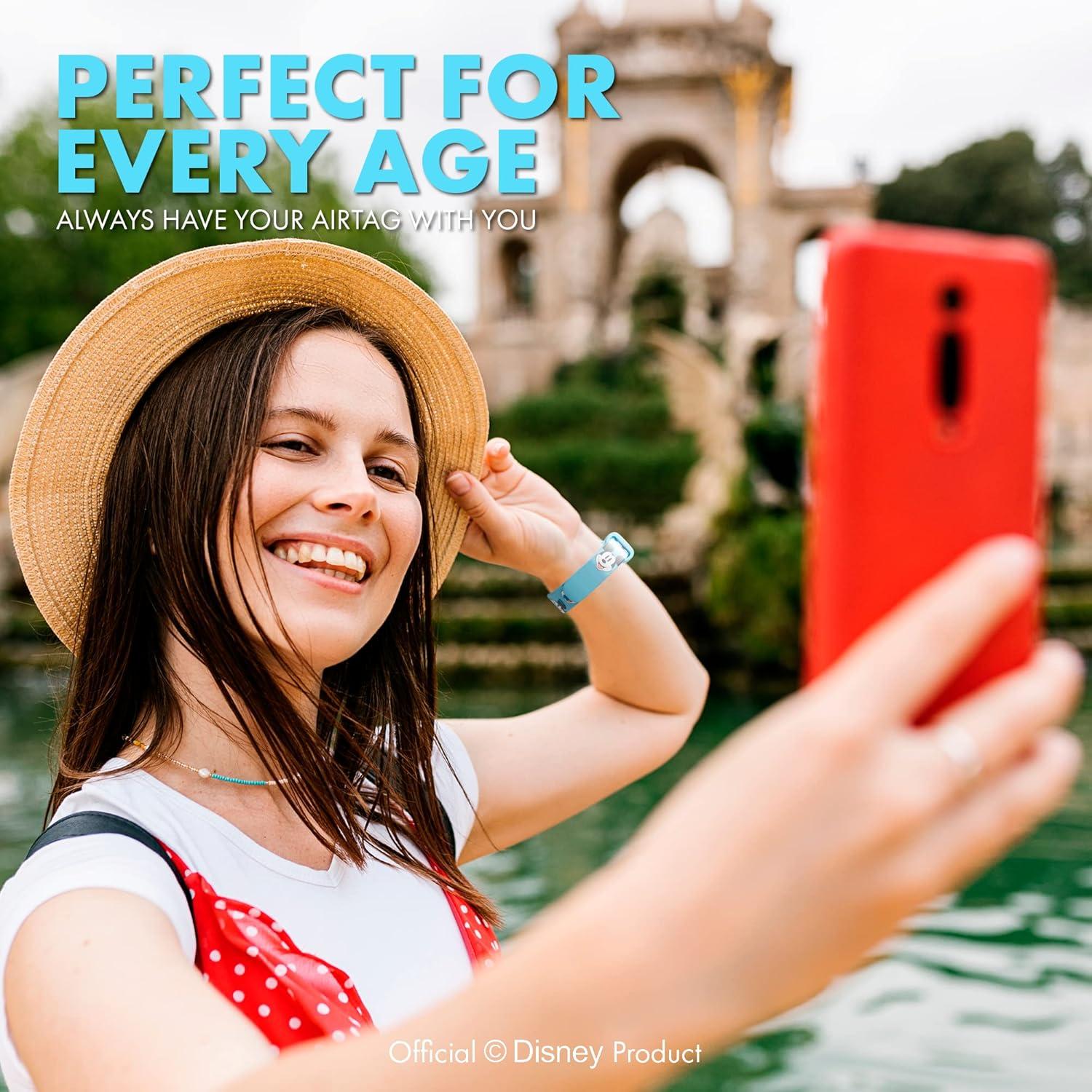 Banda de Muñeca Disney Ajustable para Apple AirTag - Mickey Azul