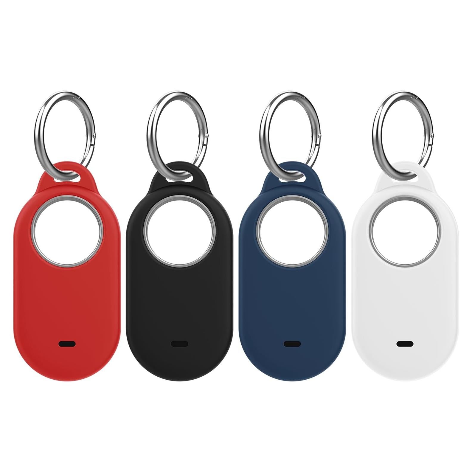 Paquete de 4 fundas de silicona Bougraite para Galaxy SmartTag2