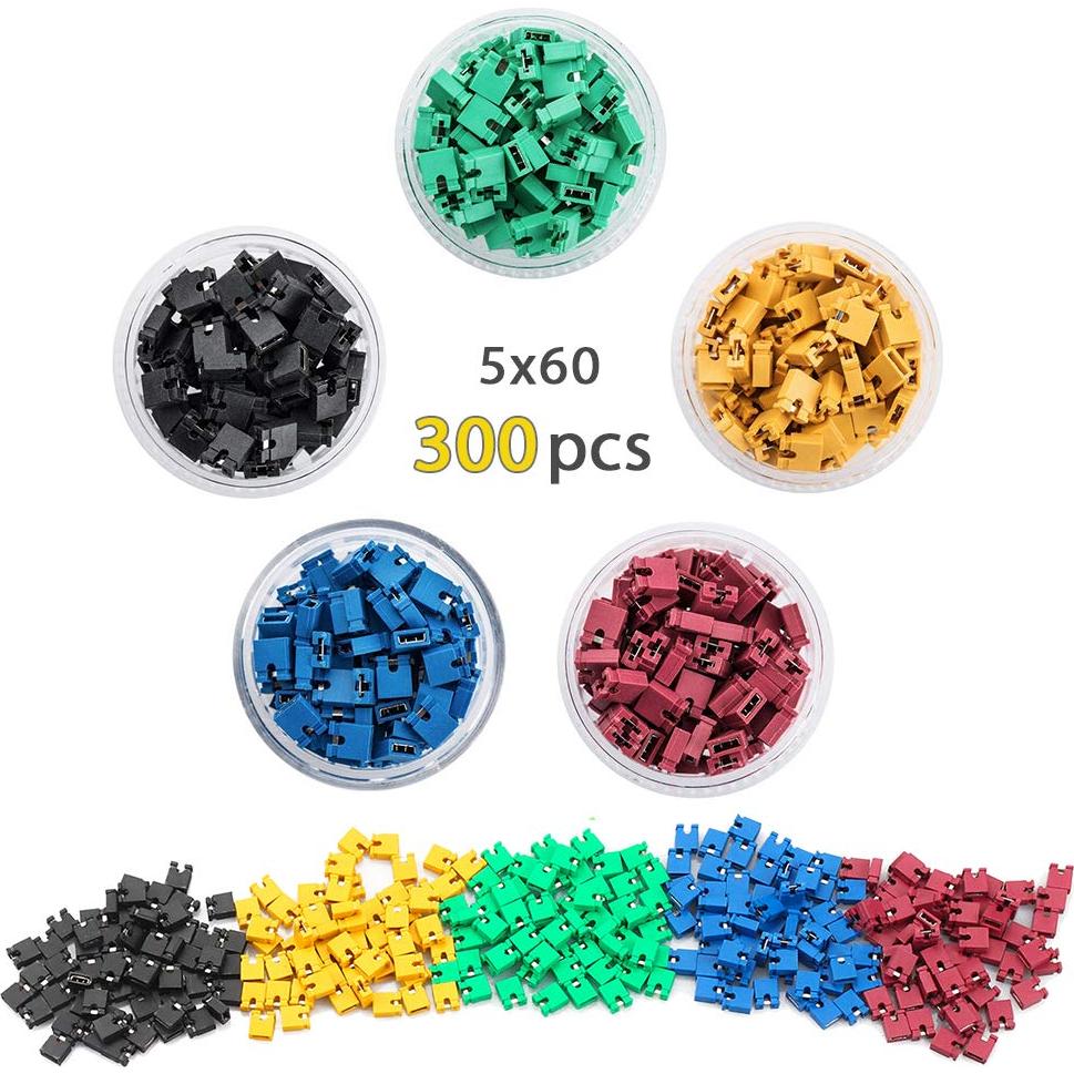 Kit de Conectores de Pines y Tapas de Puente WayinTop 300pcs
