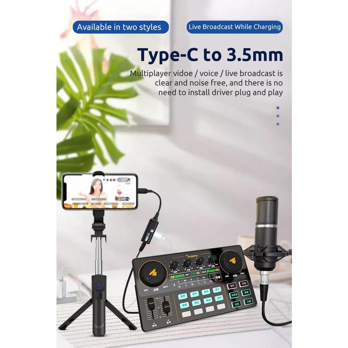 Adaptador USB-C a 3.5mm Tek Styz con Carga Rápida 60W