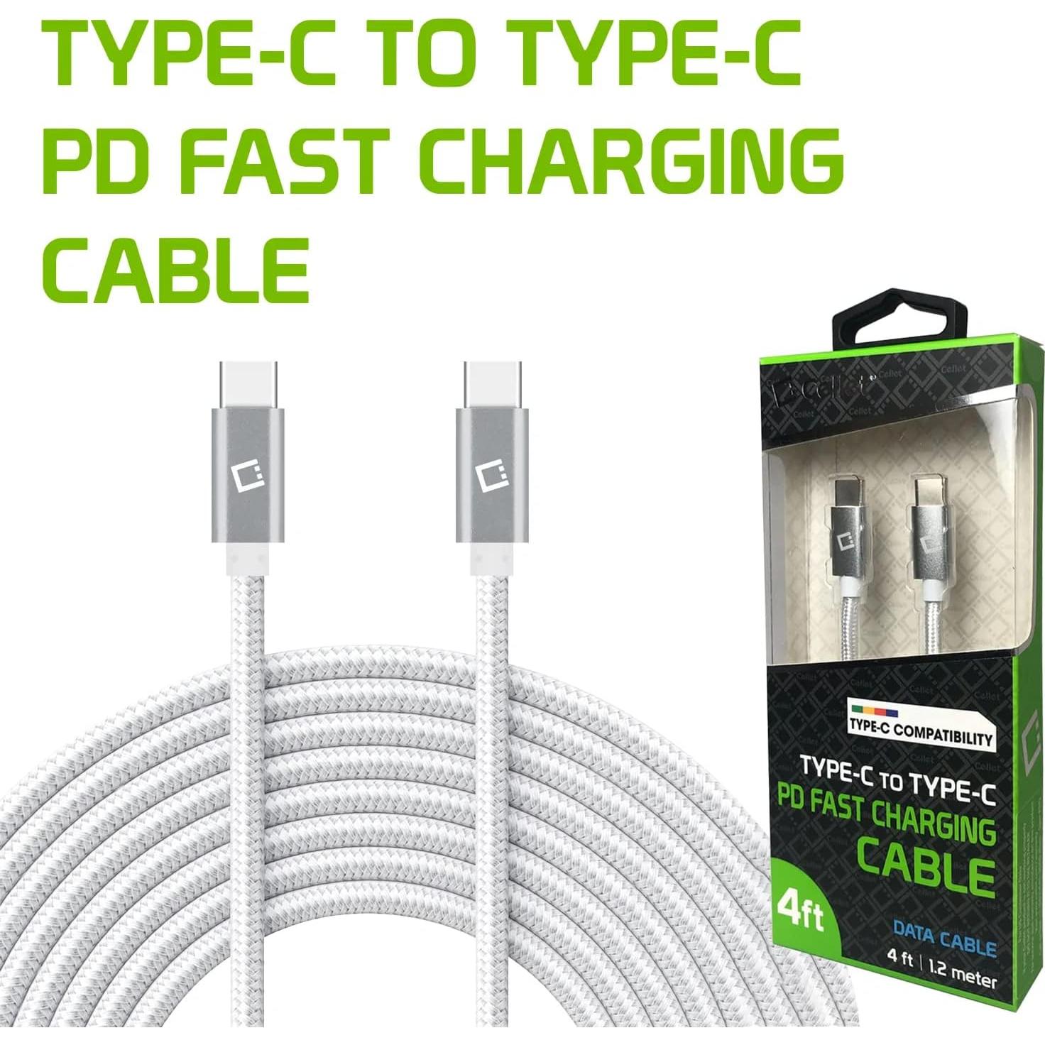 Cable USB-C Dual 60W Rápido para Raspberry Pi 4 Modelo B+