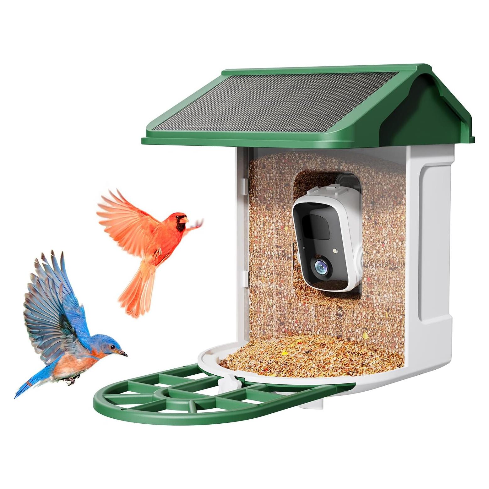 Comedero para Aves HARYMOR Q8 con Cámara 2K y Solar