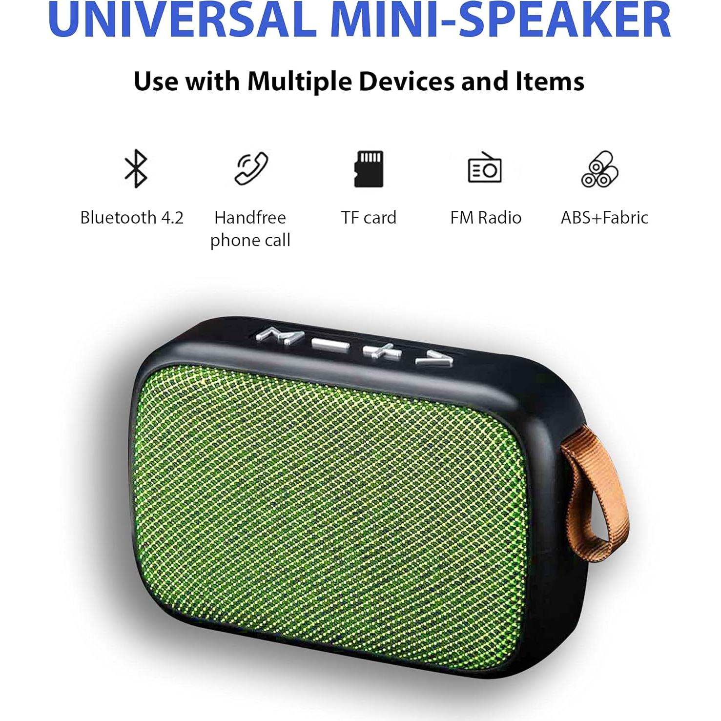 Altavoz Bluetooth Portátil Tek Styz G2 Pro 800mAh Verde