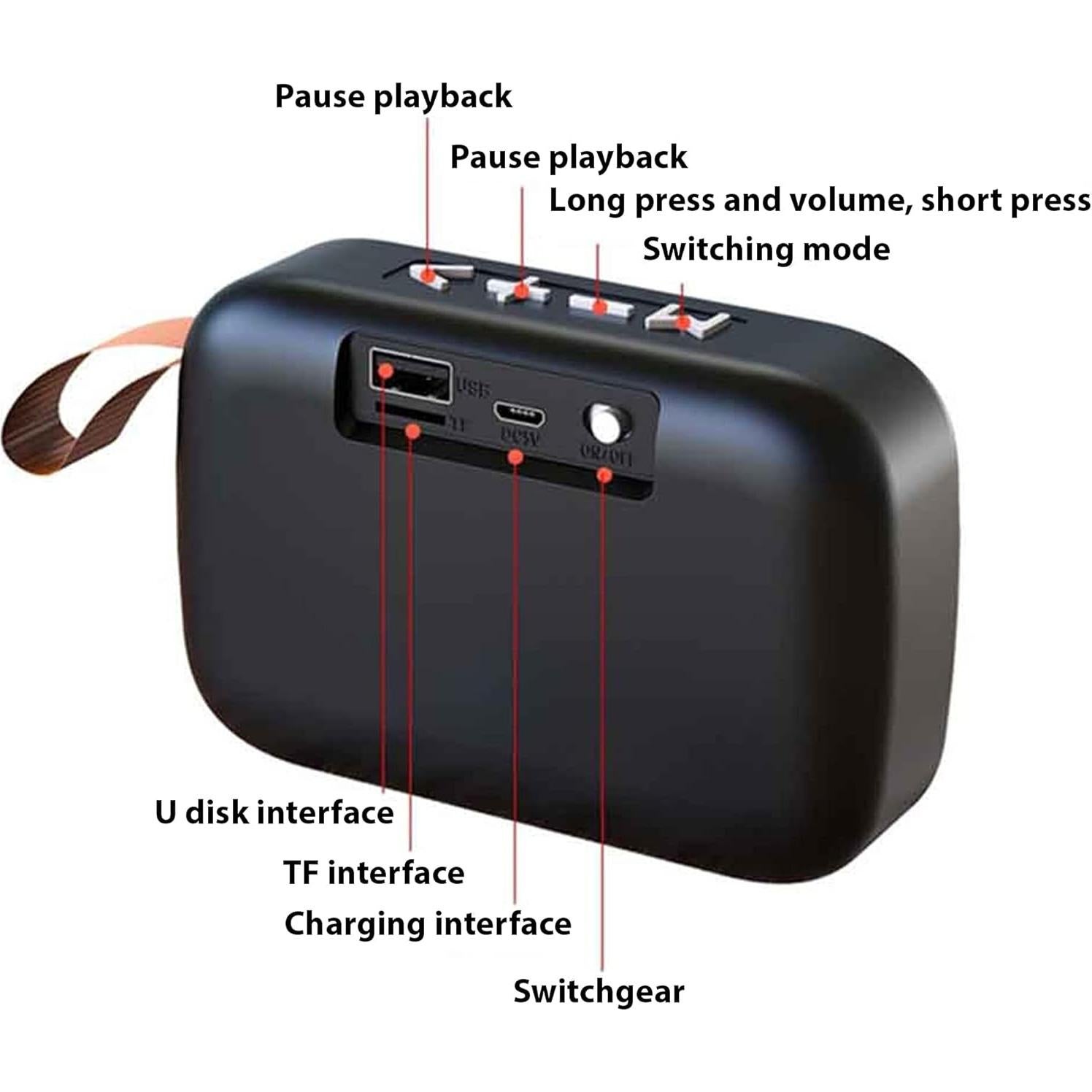 Altavoz Bluetooth Portátil Tek Styz G2 Pro 800mAh Verde