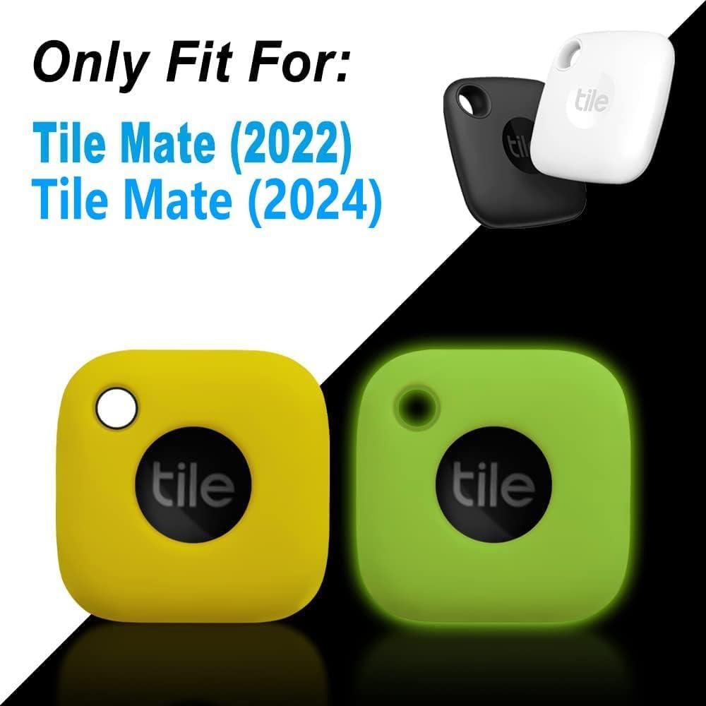 Funda de Silicona Geiomoo para Tile Mate 2024/2022 - 2 Pzs Amarillo+Verde