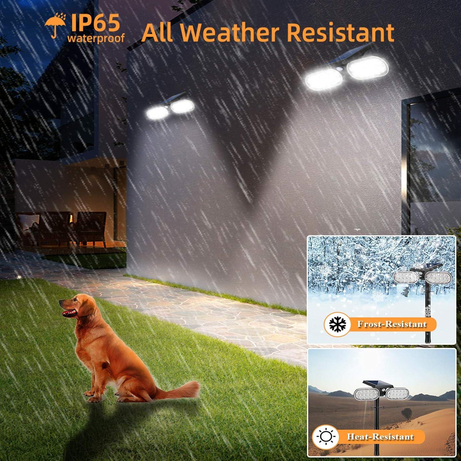 Luces Solares EMANER Motion 2 Pzs, Foco Exterior con Sensor