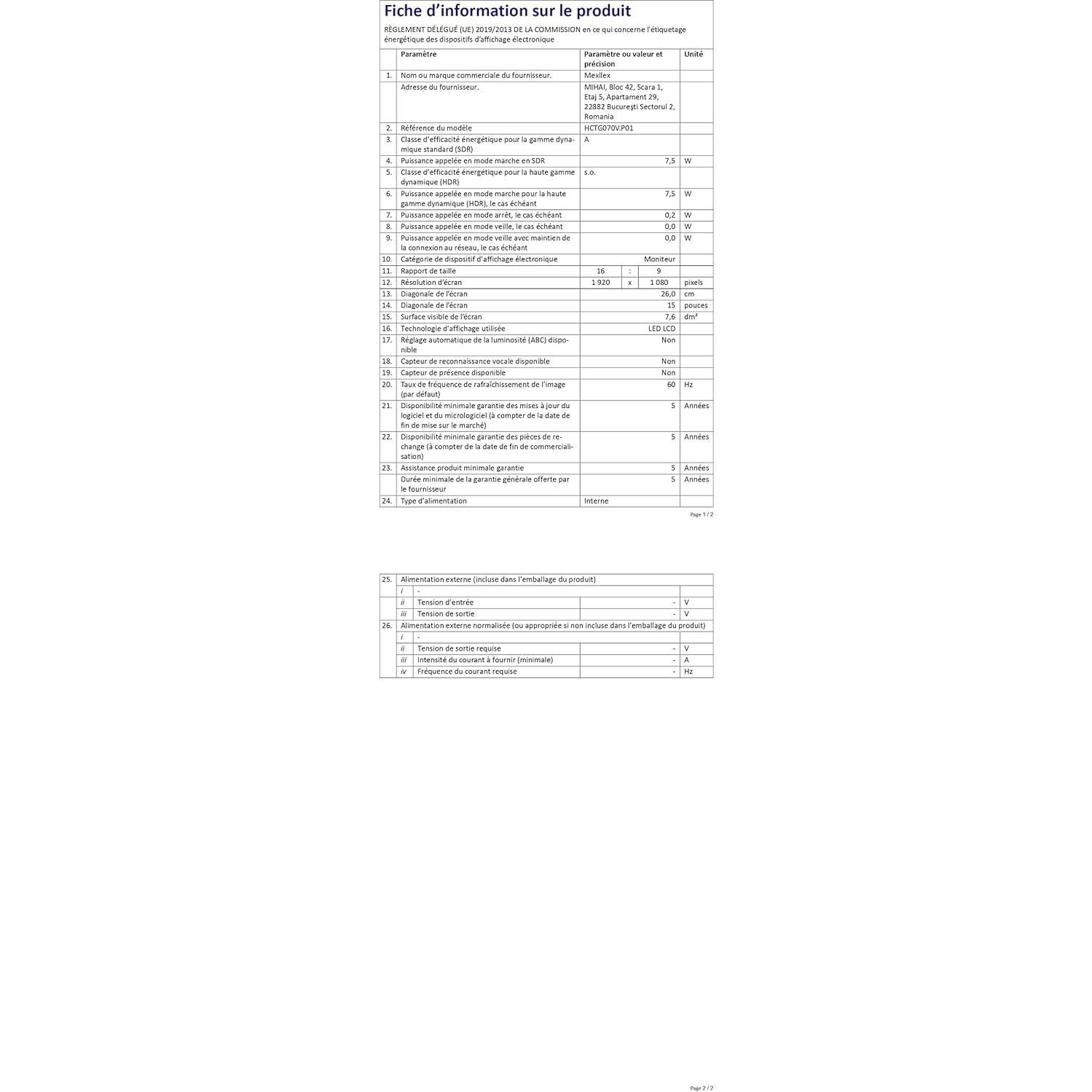 Monitor Portátil 7" HAMTYSAN IPS 800x480 HDMI para Raspberry Pi