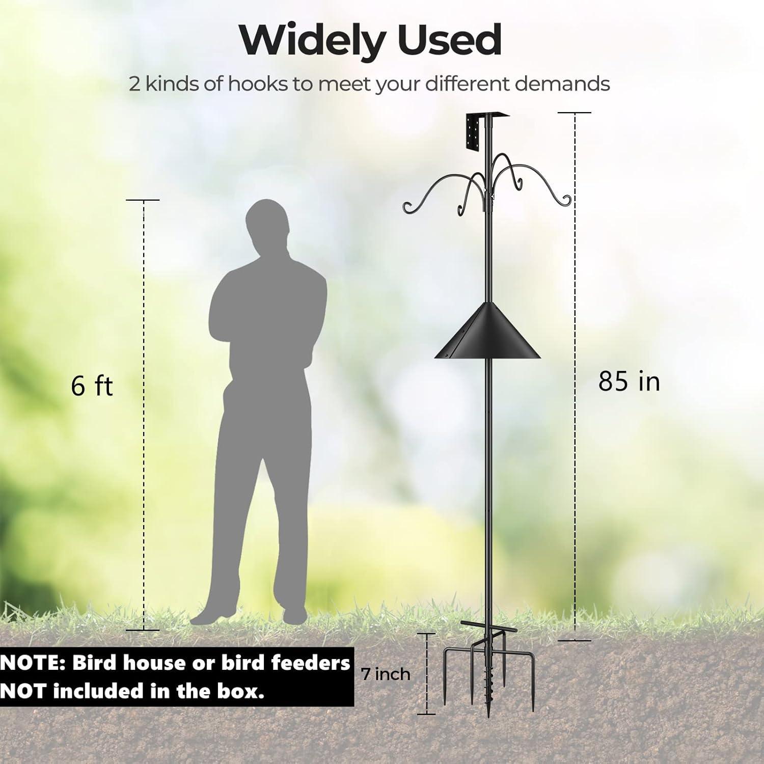 Poste para Comedero de Aves Optimech 233 cm con Baffle