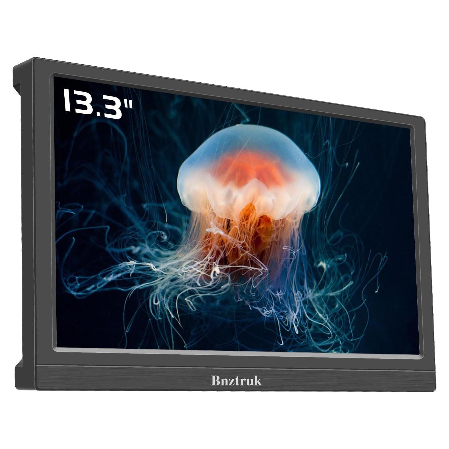 Monitor Portátil 13.3" FHD TFT HDMI VGA 1366x768 para PC y Consolas