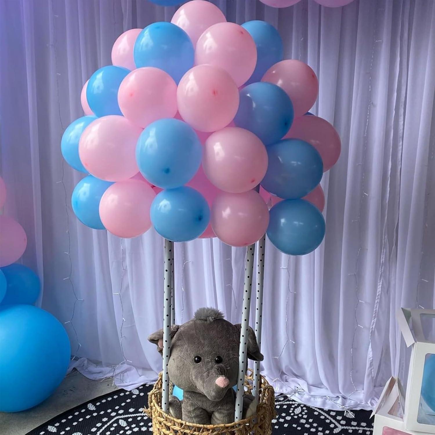 Kit de Arco de Globos Rosa y Azul YMSZ 134pcs Decoración Fiesta