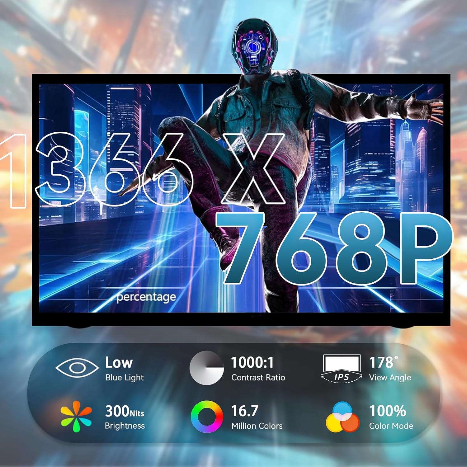 Monitor Táctil IPS 11.6" FHD HAMTYSAN para Raspberry Pi