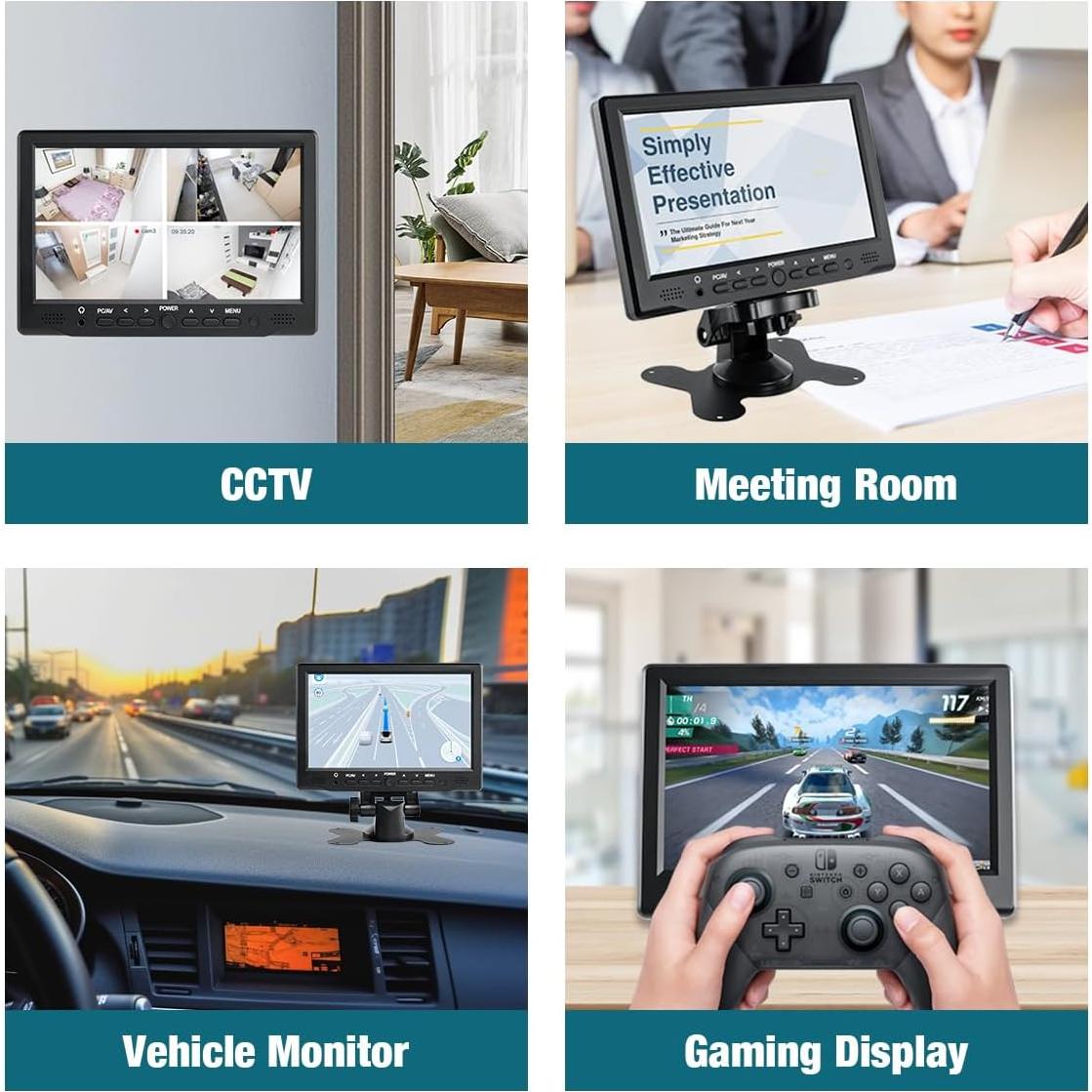 Monitor TFT LCD 7" Hosyond 1024x600 HDMI Portátil