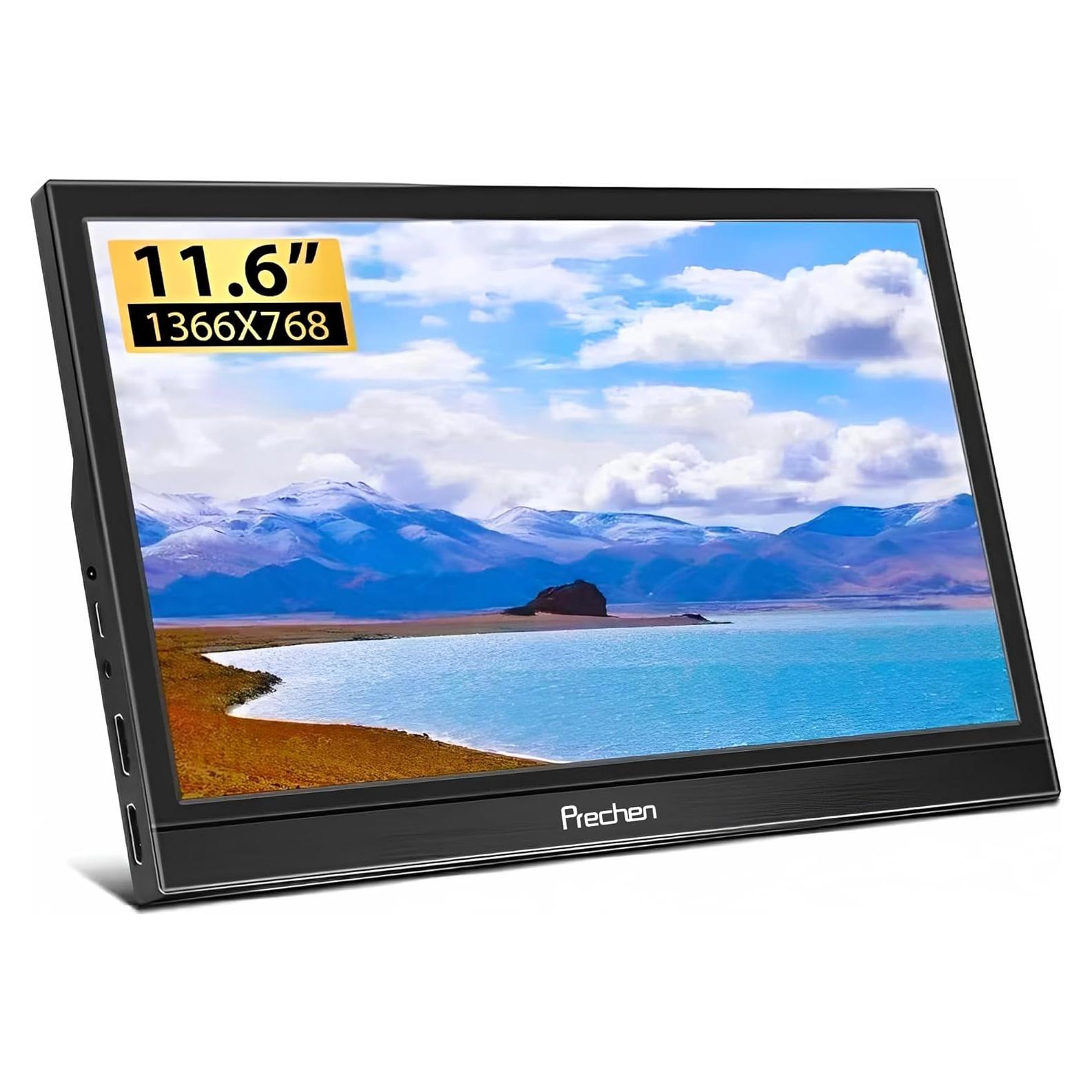 Monitor Portátil Prechen 11.6" 1366x768 HDMI con Altavoces