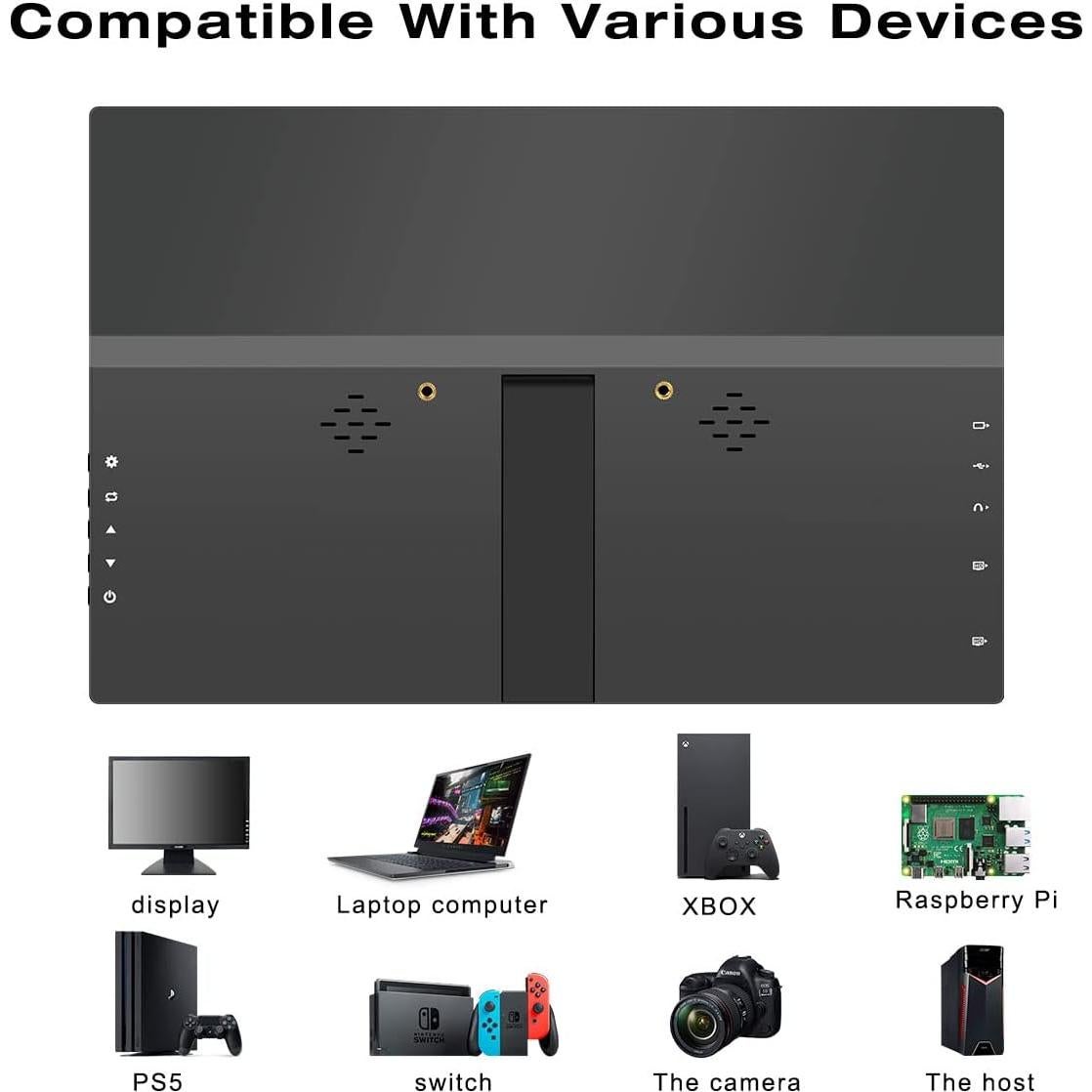 Monitor Portátil Prechen 11.6" 1366x768 HDMI con Altavoces