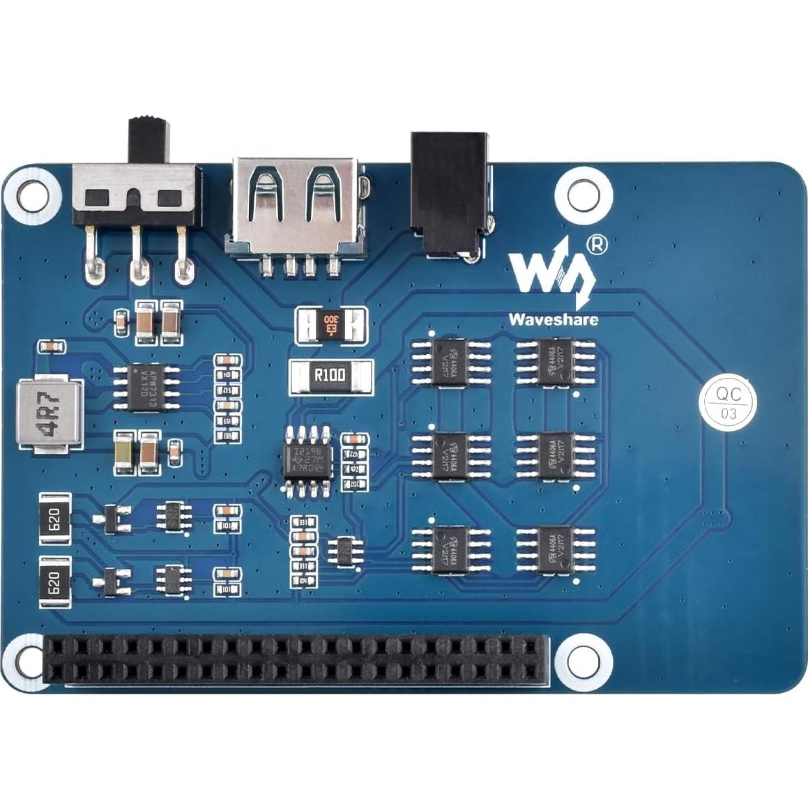 UPS HAT Waveshare para Raspberry Pi 4B 5V Carga Ininterrumpida