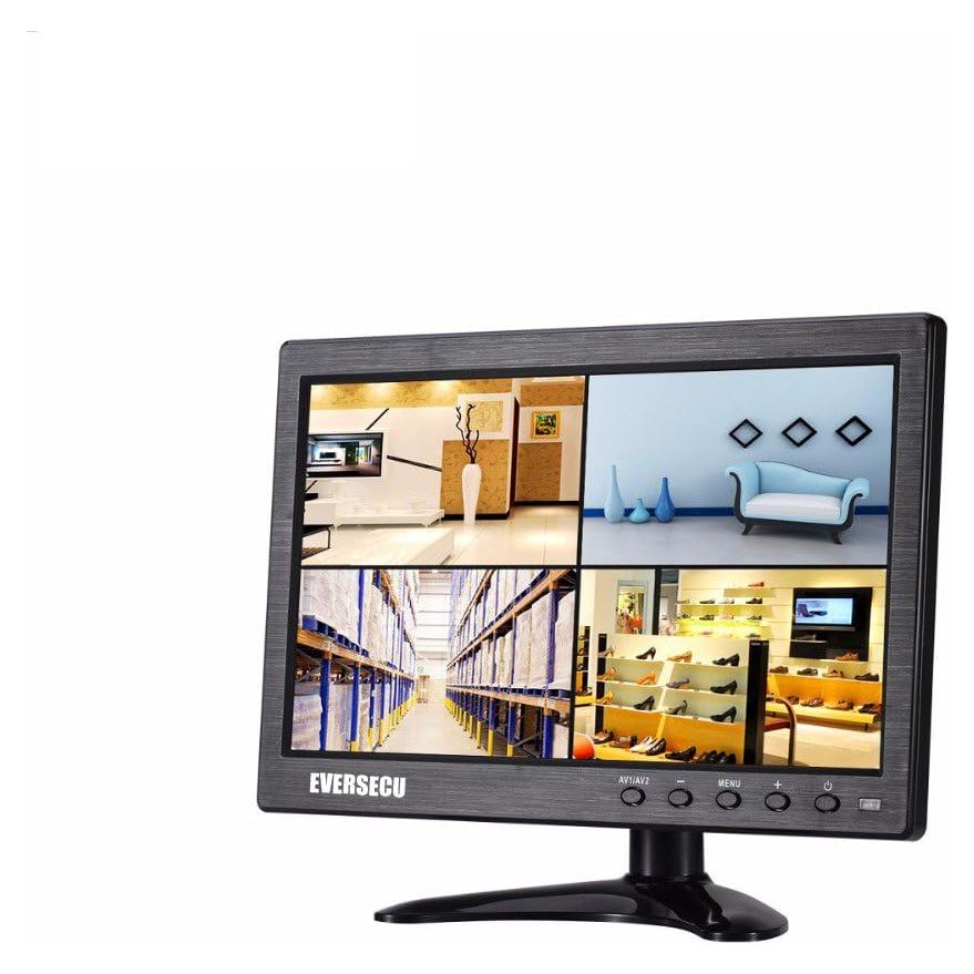 Monitor LCD 10.1" EVERSECU HDMI/VGA 1024x600 con Control Remoto