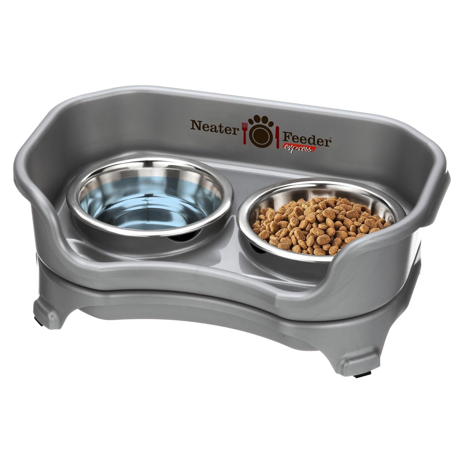 Neater Feeder Express Alimentador Elevado para Gatos Gris