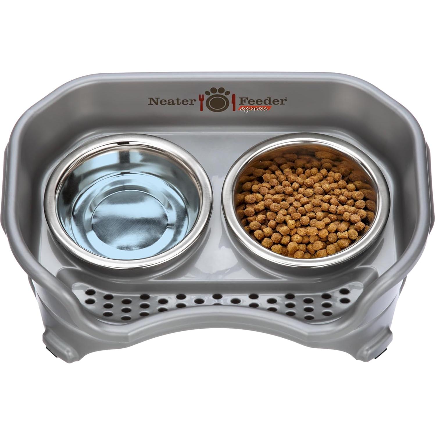 Neater Feeder Express Alimentador Elevado para Gatos Gris