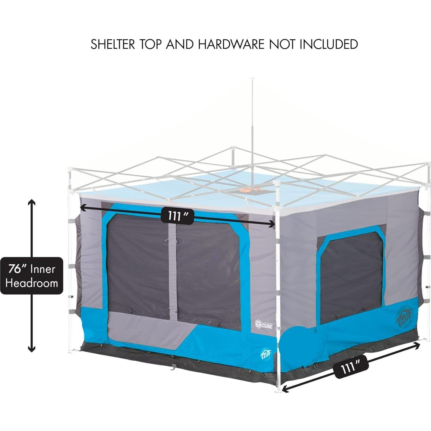 E-Z UP Camping Cube 6.4 - Tienda para 6 personas Splash