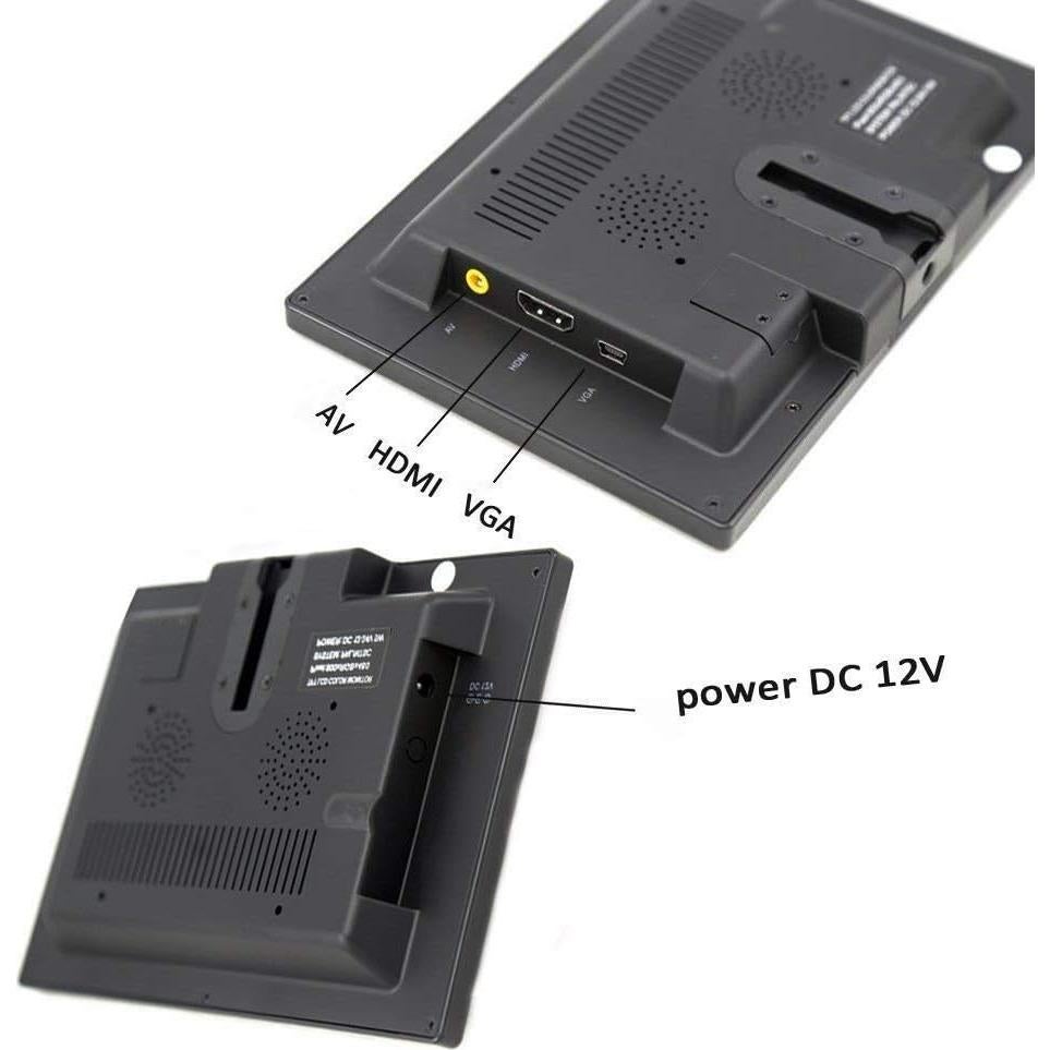 Monitor LCD 9" Camecho HD 800x600 HDMI/VGA para Auto